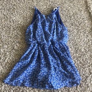 Blue Floral Romper